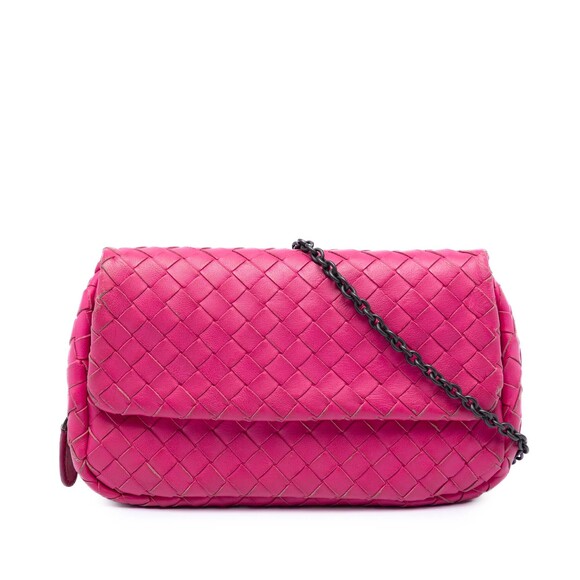 Bottega Veneta Handbags - Pre-Loved Bottega Veneta Mini Nappa Intrecciato Expandable Chain Flap Crossbody